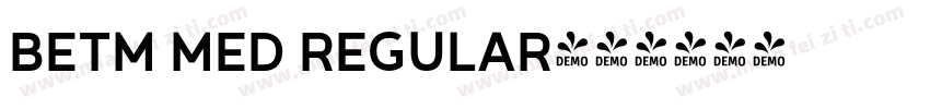BETM MED REGULAR字体转换